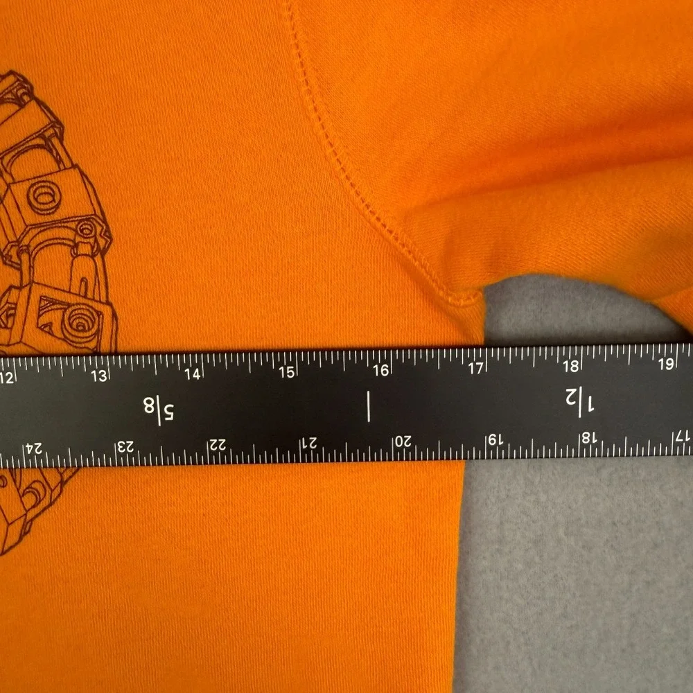 GAP Kids Boys Orange Pullover Sweatshirt With Mechanical Dinosaur Graphic L(10)